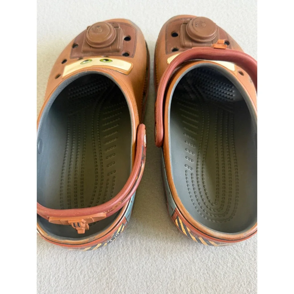 Crocs Kids Disney Pixar Cars Tow Mater Brown Clogs Shoes J3